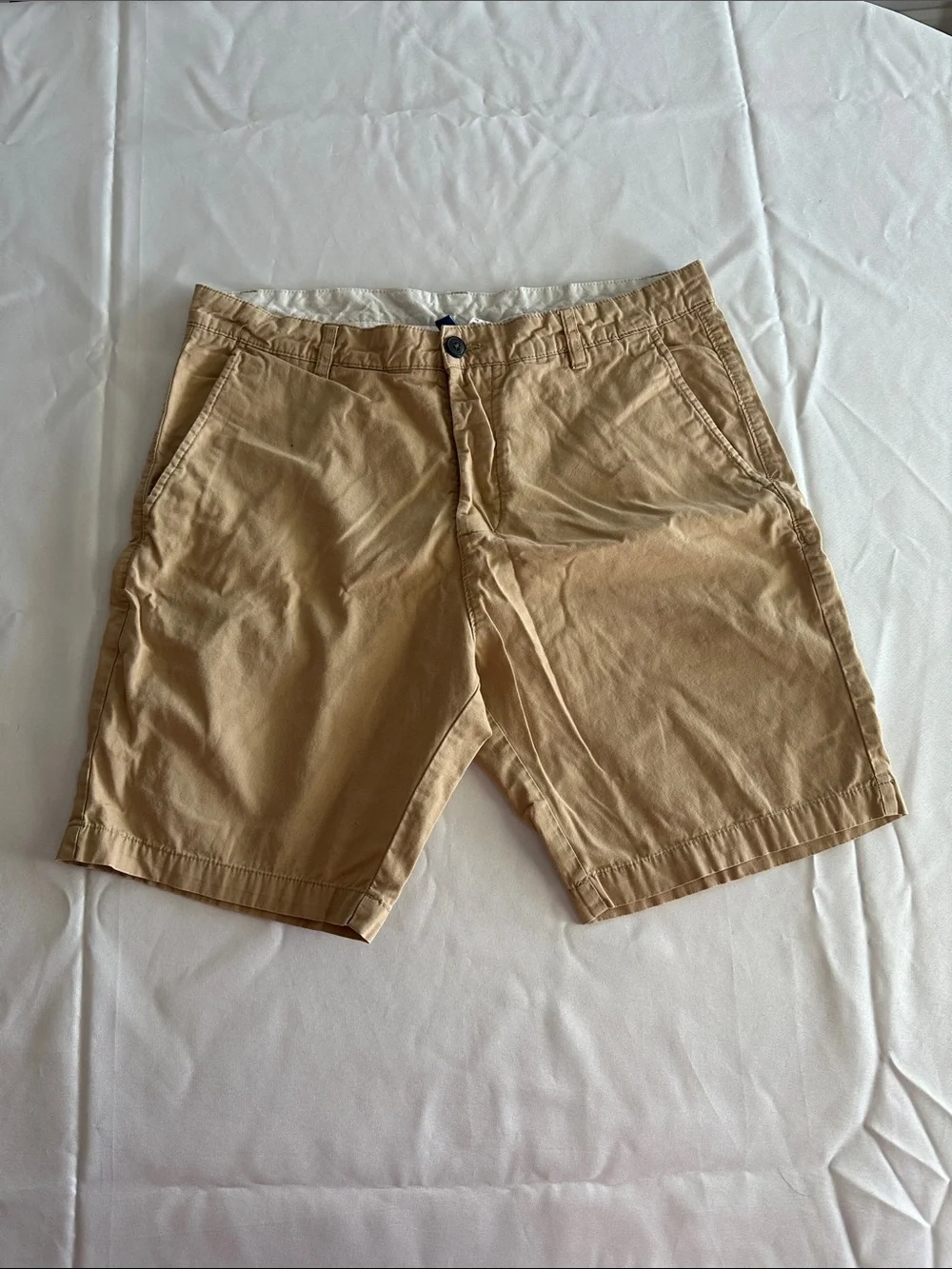 Divided Men's Beige Flat Front Shorts